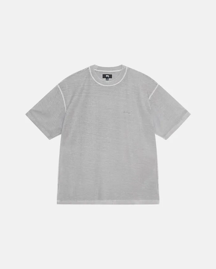 Tees MenWomen Stussy LAZY TEE Grey