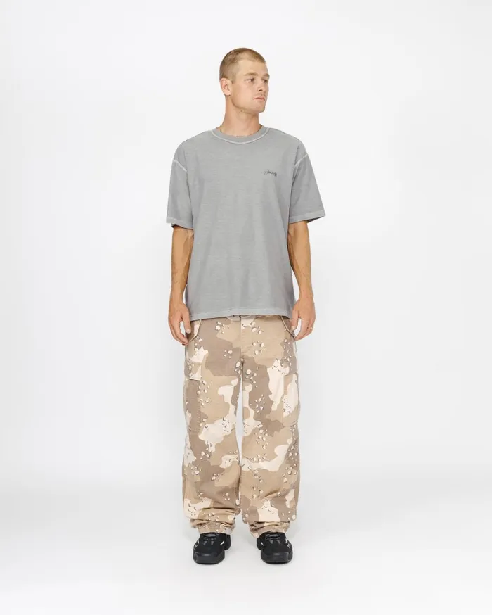 Tees MenWomen Stussy LAZY TEE Grey