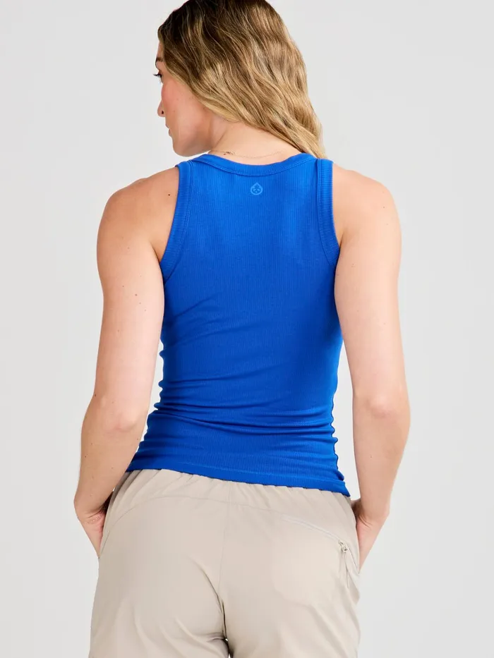 Tennis Pickleball Women Tasc Performance MicroLuxe Rib Tank
