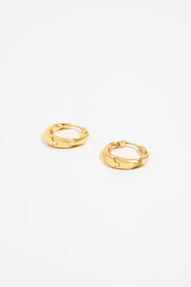 Textured Gold Hoop Earrings Gold Women Bimba Y Lola Earrings Textured Gold Hoop Earrings Gold Women Bimba Y Lola Earrings