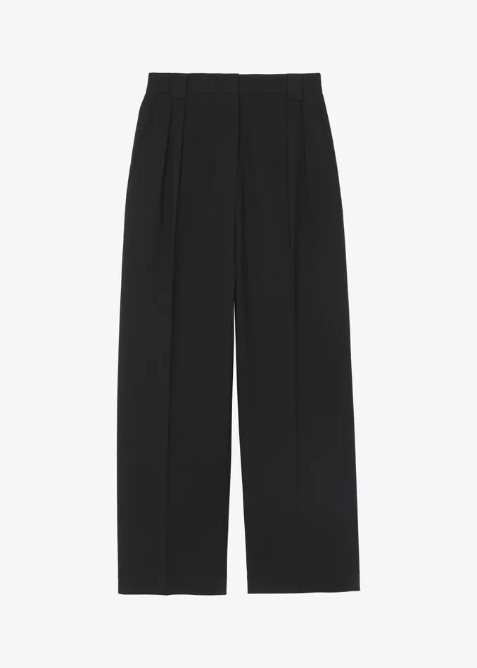 The Frankie Shop Bottoms Cian Pintuck Trousers 8211 Black 8211 Women
