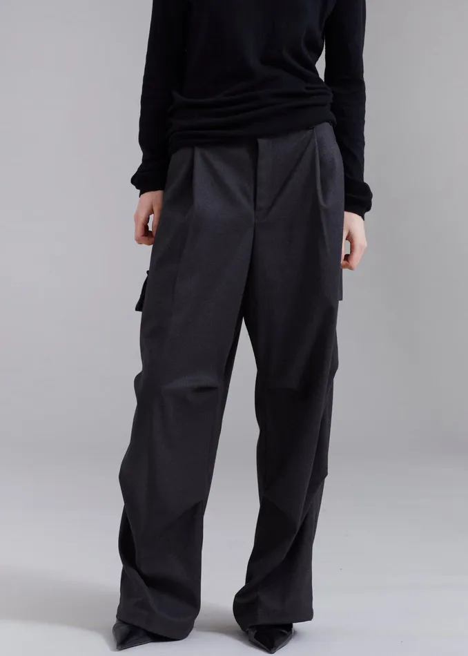 The Frankie Shop Bottoms Flint Cargo Pants 8211 Grey 8211 WomenMen