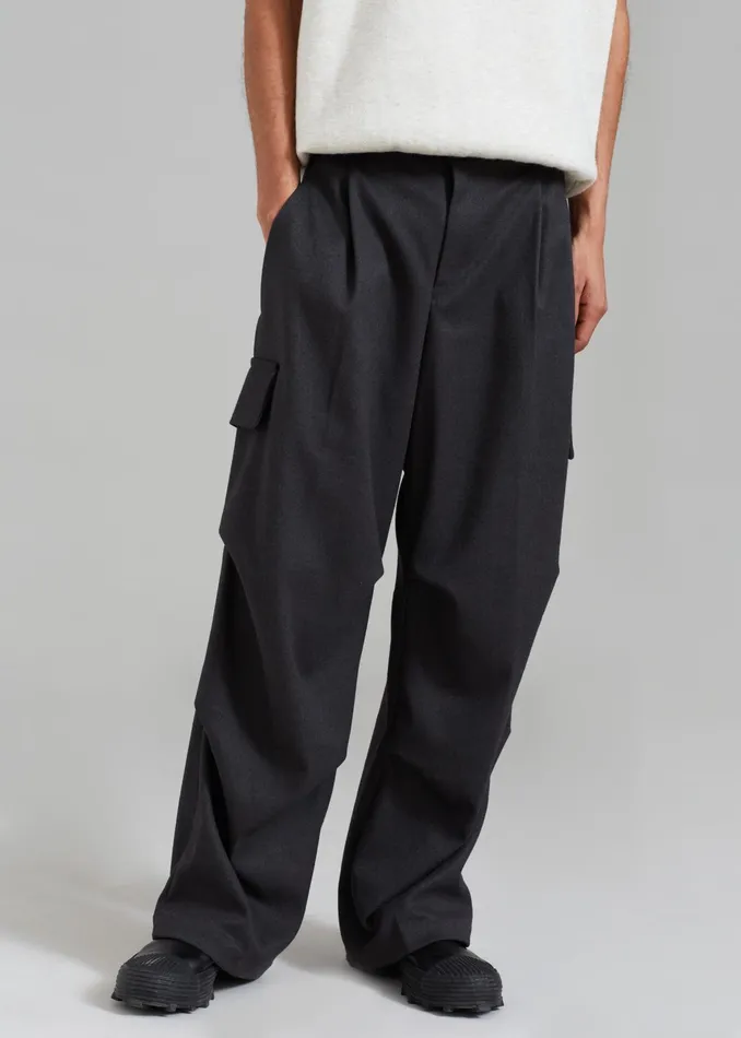 The Frankie Shop Bottoms Flint Cargo Pants 8211 Grey 8211 WomenMen
