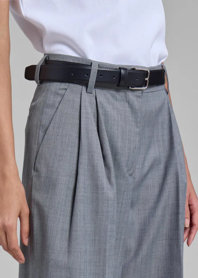 The Frankie Shop Bottoms Jorae Pleated Trousers 8211 Grey 8211 Women