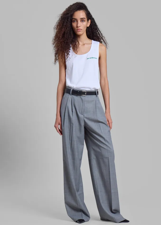 The Frankie Shop Bottoms Jorae Pleated Trousers 8211 Grey 8211 Women