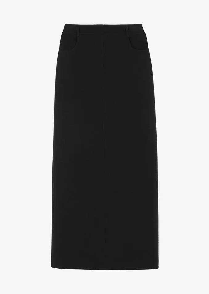 The Frankie Shop Bottoms Malvo Long Wool Pencil Skirt 8211 Black 8211 Women