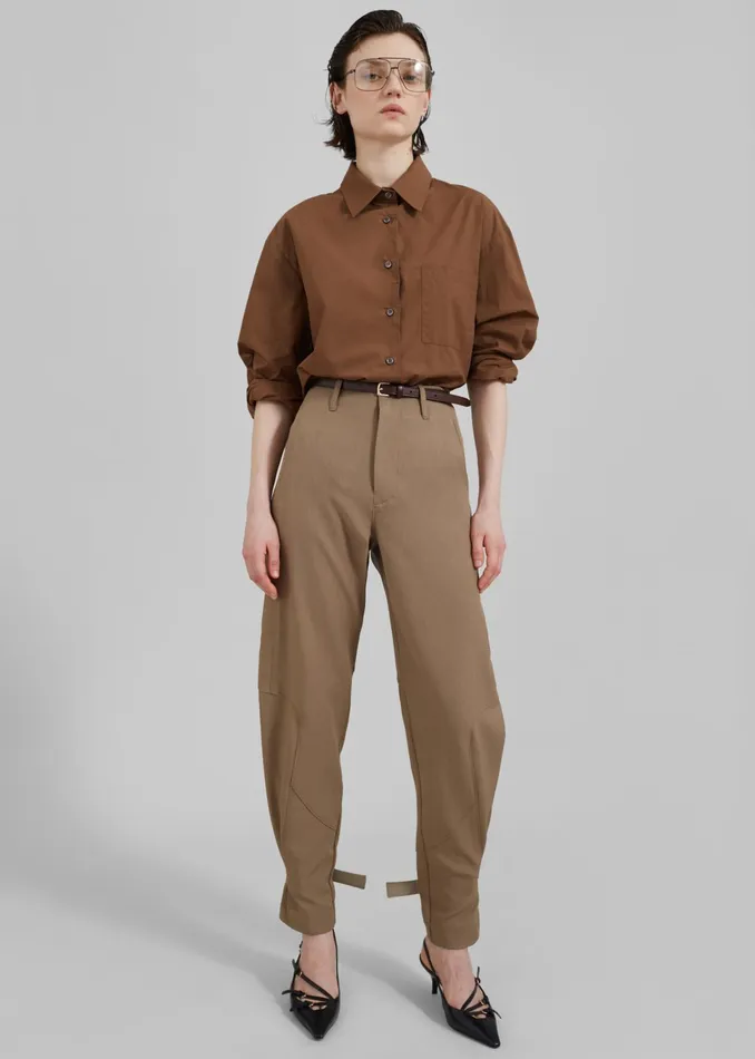 The Frankie Shop Bottoms Maylis Trousers 8211 Beige 8211 Women