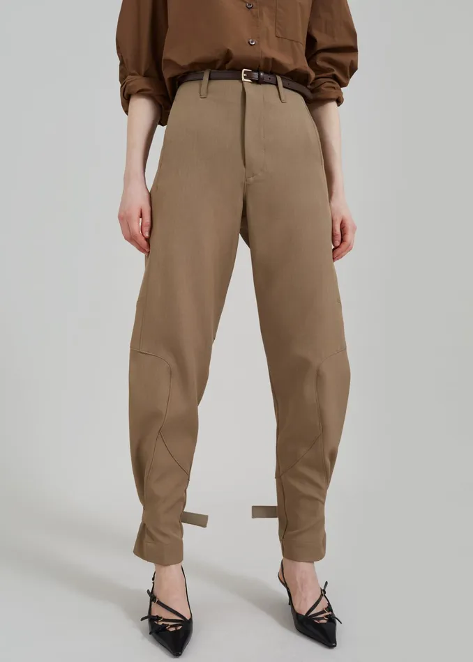 The Frankie Shop Bottoms Maylis Trousers 8211 Beige 8211 Women