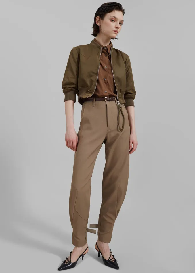 The Frankie Shop Bottoms Maylis Trousers 8211 Beige 8211 Women