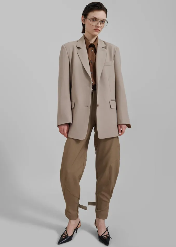 The Frankie Shop Bottoms Maylis Trousers 8211 Beige 8211 Women