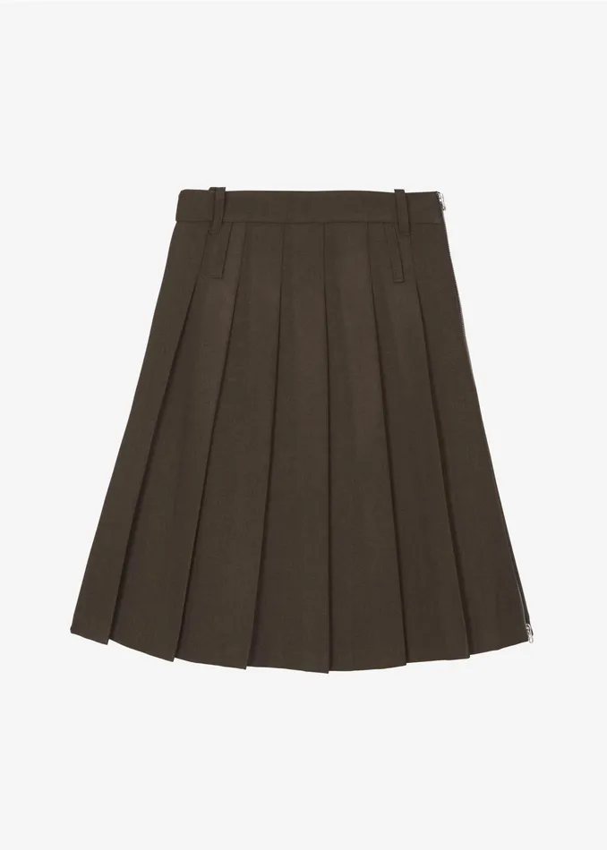 The Frankie Shop Bottoms Sarina Pleated Skirt 8211 Brown 8211 Women