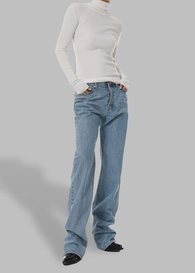 The Frankie Shop Bottoms Susanna Jeans 8211 Light Wash 8211 Women