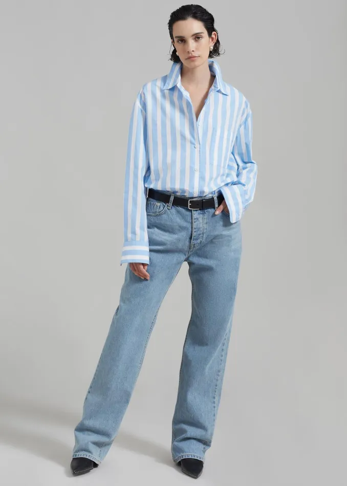 The Frankie Shop Bottoms Susanna Jeans 8211 Light Wash 8211 Women