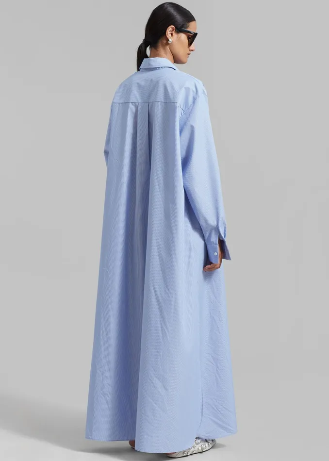 The Frankie Shop Dresses Avery Shirt Dress 8211 Blue Stripe 8211 Women