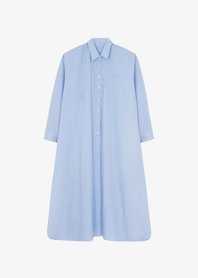 The Frankie Shop Dresses Avery Shirt Dress 8211 Blue Stripe 8211 Women
