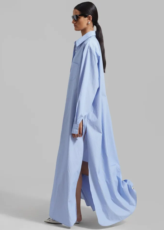 The Frankie Shop Dresses Avery Shirt Dress 8211 Blue Stripe 8211 Women