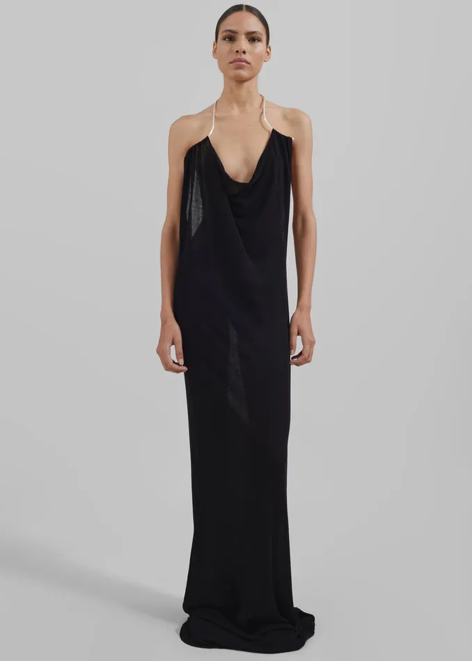 The Frankie Shop Dresses Christopher Esber Petra Knit Necklace Dress 8211 Black 8211 Women
