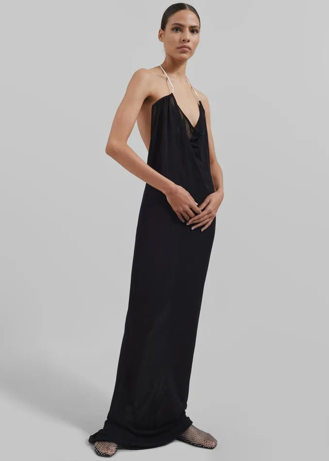 The Frankie Shop Dresses Christopher Esber Petra Knit Necklace Dress 8211 Black 8211 Women