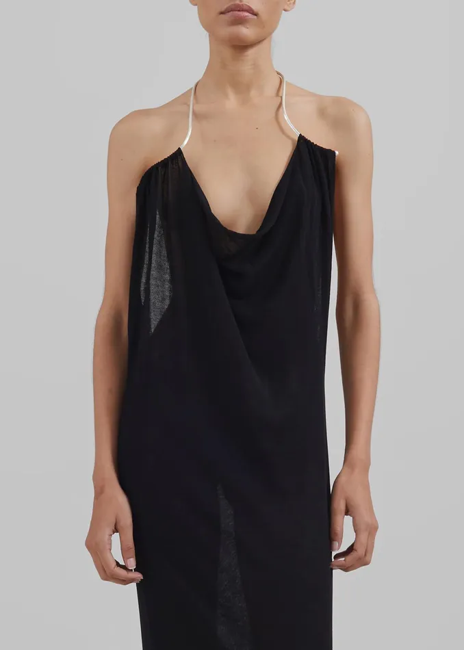 The Frankie Shop Dresses Christopher Esber Petra Knit Necklace Dress 8211 Black 8211 Women
