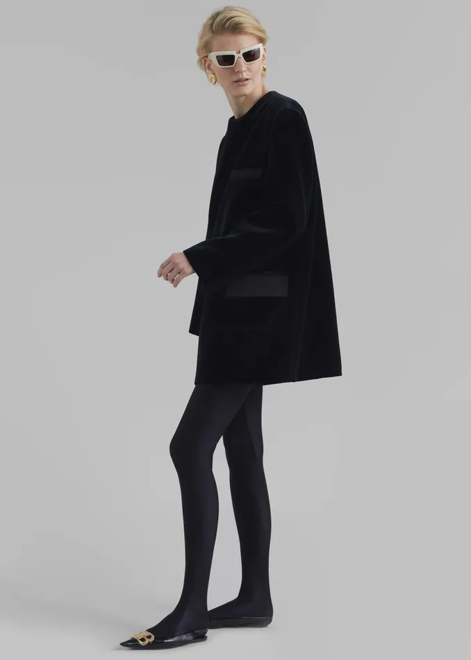 The Frankie Shop Dresses Madison Mini Velvet Dress 8211 Black 8211 Women