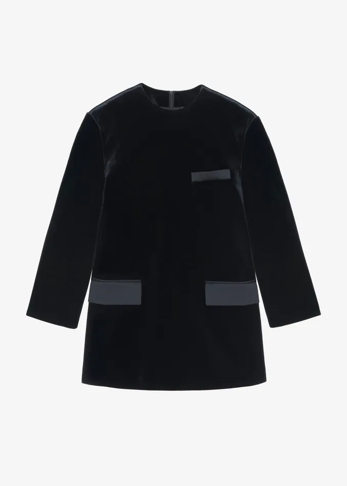 The Frankie Shop Dresses Madison Mini Velvet Dress 8211 Black 8211 Women