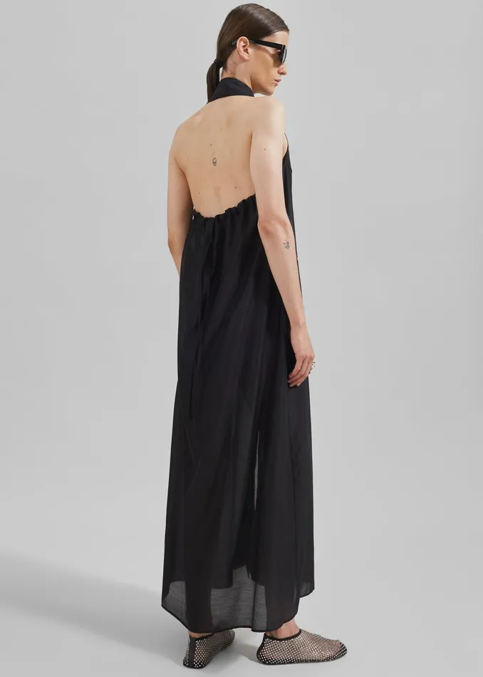The Frankie Shop Dresses Temi Sheer Halter Dress 8211 Black 8211 Women