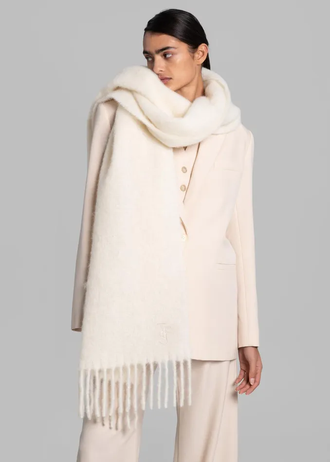 The Frankie Shop Frankie Lanne Scarf 8211 Off White 8211 Women
