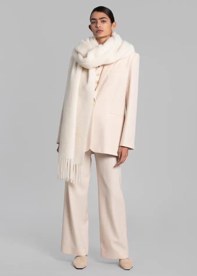 The Frankie Shop Frankie Lanne Scarf 8211 Off White 8211 Women