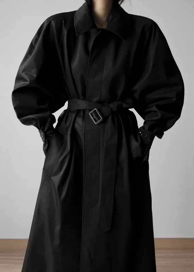 The Frankie Shop Outerwear Decima Trench Coat 8211 Black 8211 Women