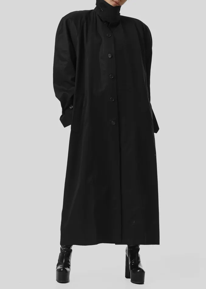 The Frankie Shop Outerwear Decima Trench Coat 8211 Black 8211 Women