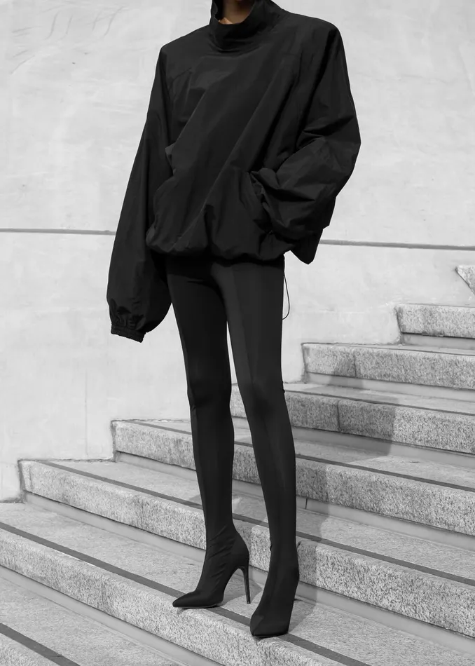 The Frankie Shop Outerwear Doyle Mockneck Anorak 8211 Black 8211 Women