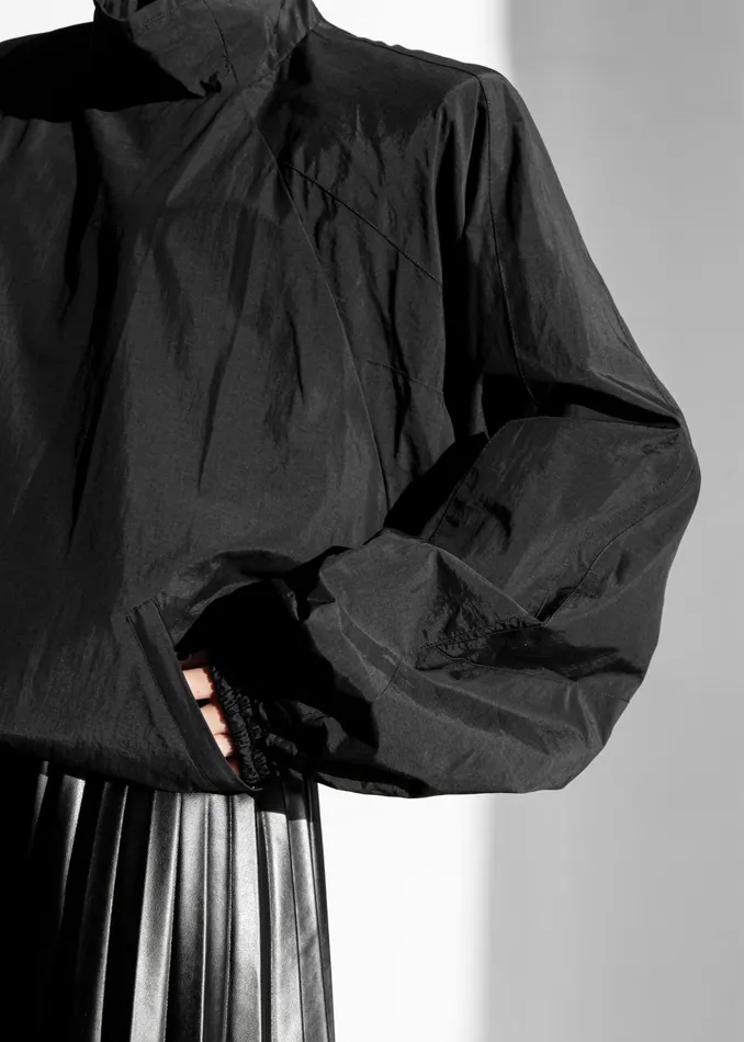 The Frankie Shop Outerwear Doyle Mockneck Anorak 8211 Black 8211 Women