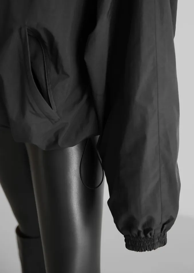 The Frankie Shop Outerwear Doyle Mockneck Anorak 8211 Black 8211 Women