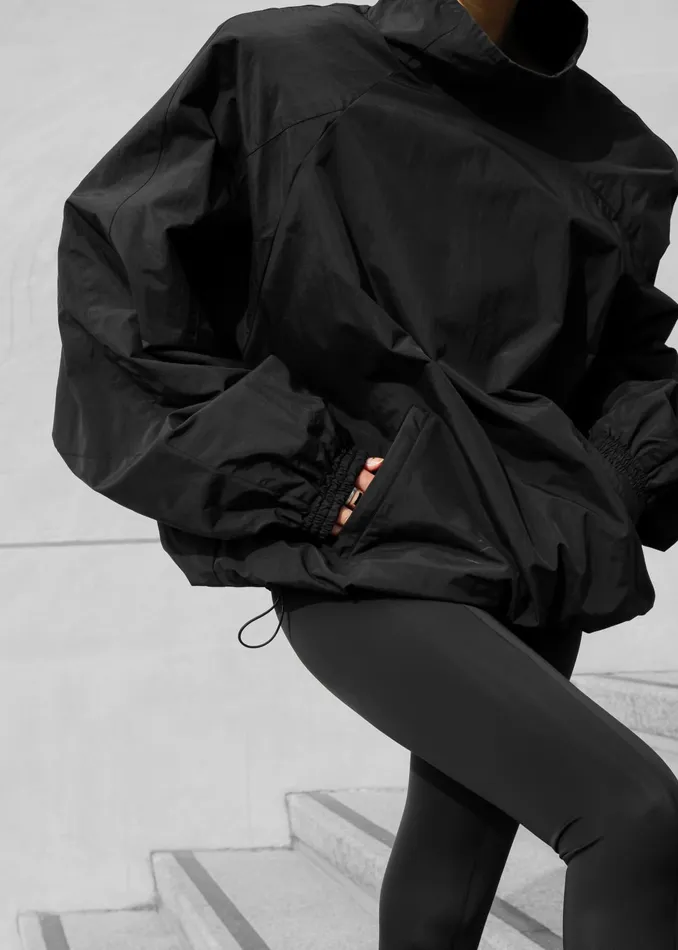 The Frankie Shop Outerwear Doyle Mockneck Anorak 8211 Black 8211 Women
