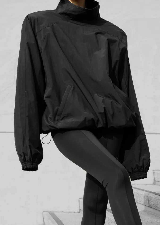The Frankie Shop Outerwear Doyle Mockneck Anorak 8211 Black 8211 Women