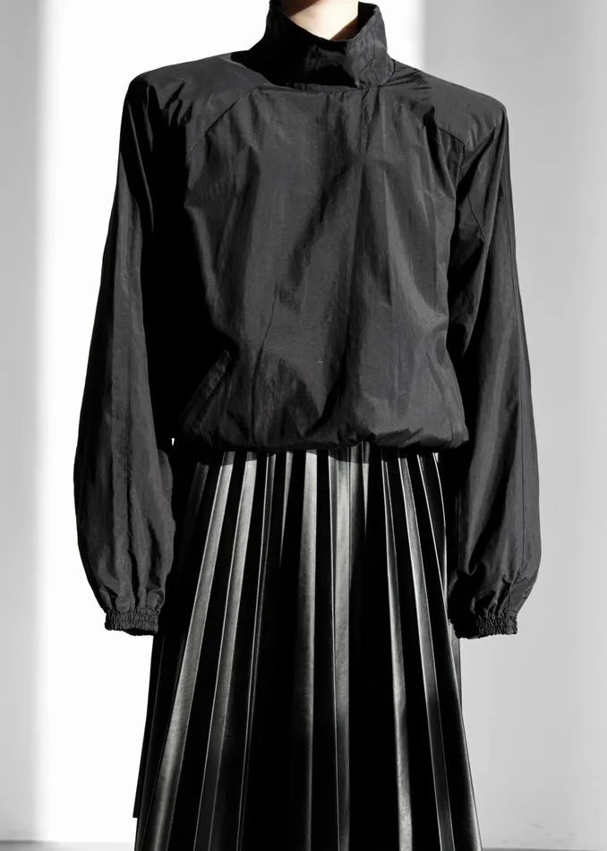 The Frankie Shop Outerwear Doyle Mockneck Anorak 8211 Black 8211 Women