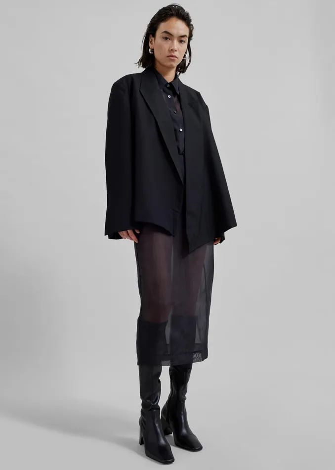 The Frankie Shop Outerwear Geneva Wrap Blazer 8211 Black 8211 Women