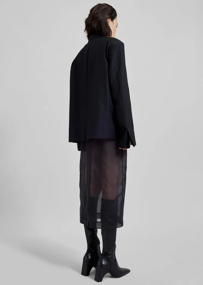The Frankie Shop Outerwear Geneva Wrap Blazer 8211 Black 8211 Women