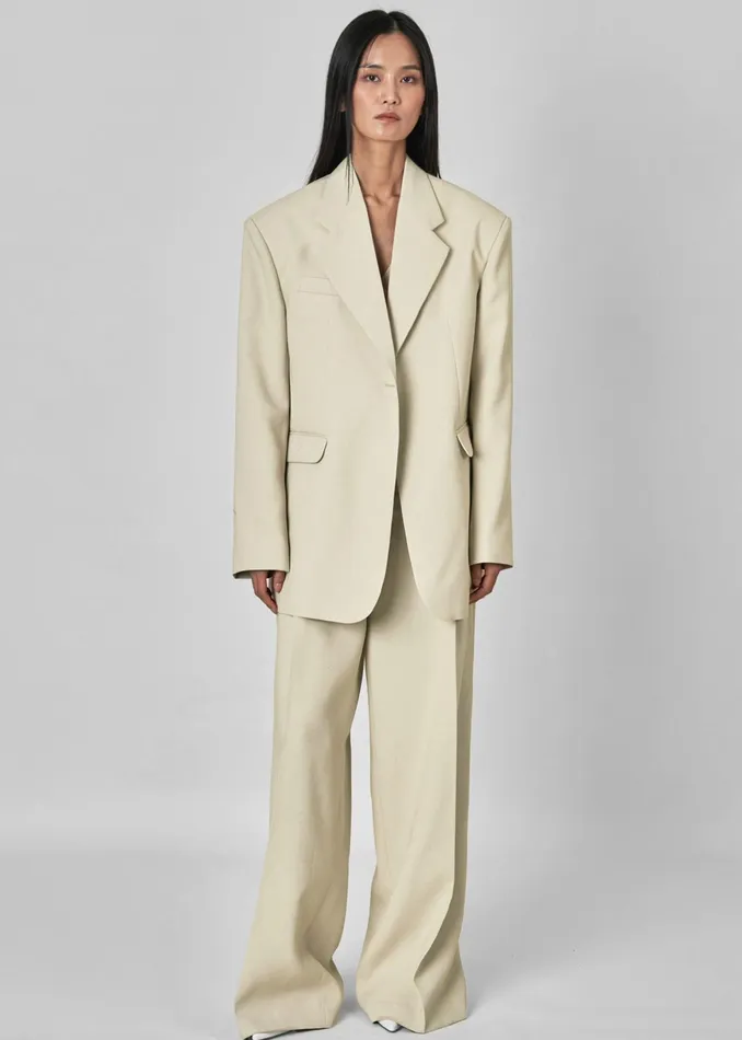 The Frankie Shop Outerwear Indio Blazer 8211 Beige 8211 Women