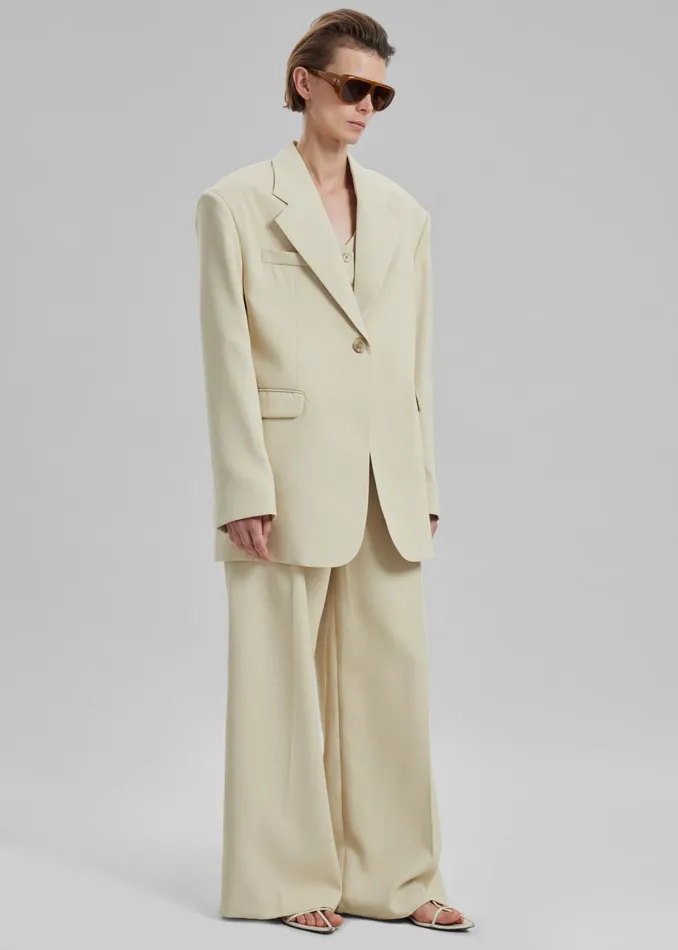 The Frankie Shop Outerwear Indio Blazer 8211 Beige 8211 Women