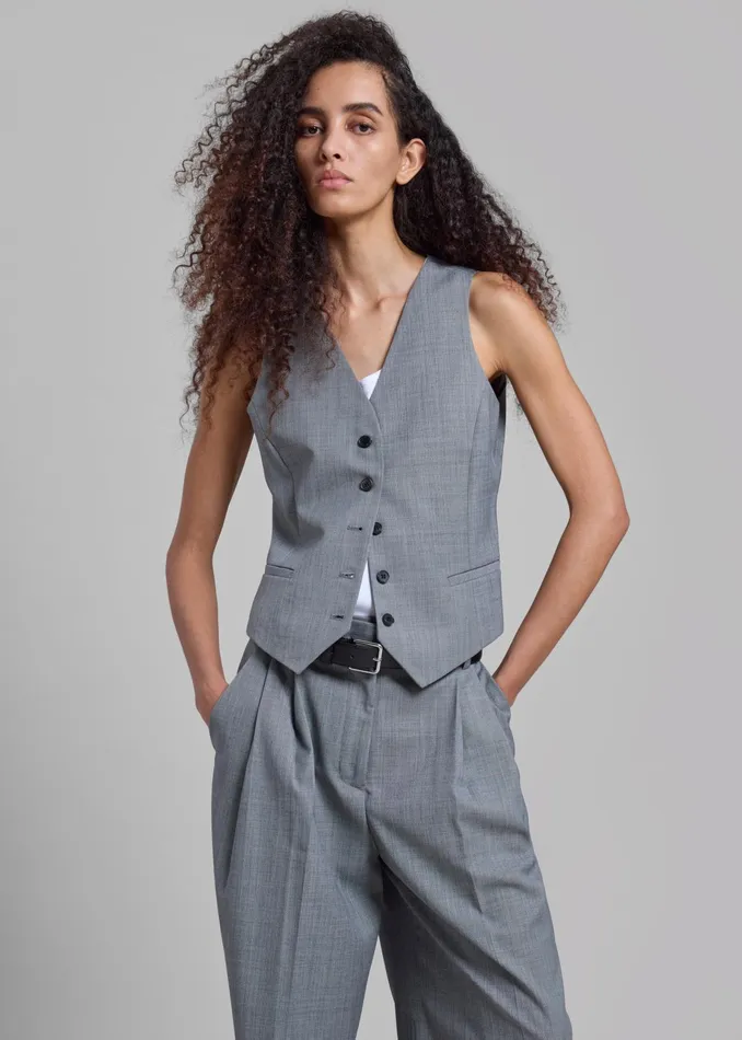 The Frankie Shop Outerwear Jorae Vest 8211 Grey 8211 Women