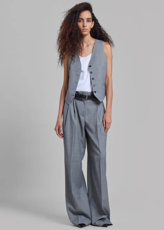 The Frankie Shop Outerwear Jorae Vest 8211 Grey 8211 Women