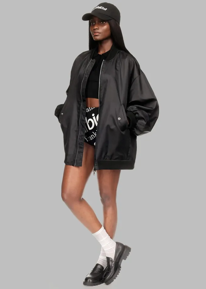 The Frankie Shop Outerwear Lawrence Bomber Jacket X Barbie 8211 Black 8211 MenWomen The Frankie Shop Outerwear Lawrence Bomber Jacket X Barbie 8211 Black 8211 MenWomen