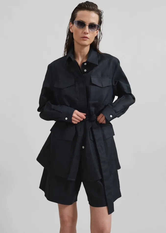 The Frankie Shop Outerwear Matin Forio Jacket 8211 Black 8211 Women