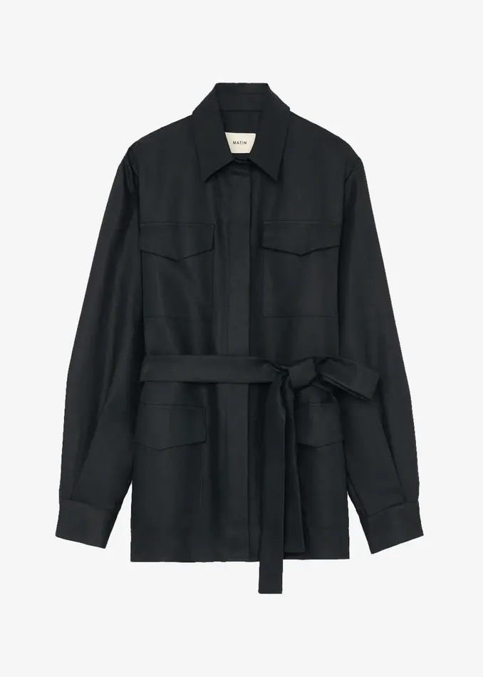 The Frankie Shop Outerwear Matin Forio Jacket 8211 Black 8211 Women