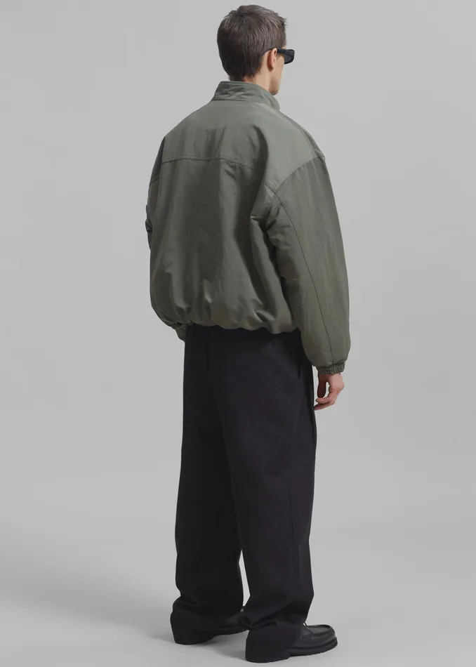 The Frankie Shop Outerwear Seth Oversized Jacket 8211 Khaki 8211 WomenMen