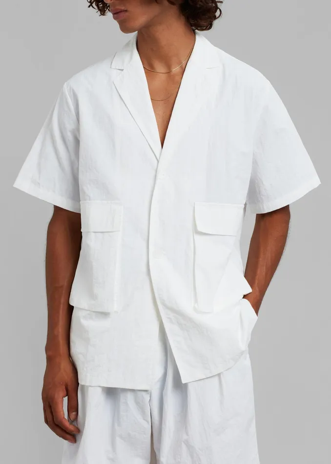 The Frankie Shop Tops Axel Shirt 8211 White 8211 Men