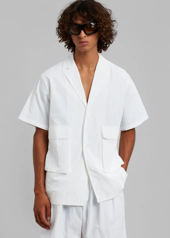 The Frankie Shop Tops Axel Shirt 8211 White 8211 Men