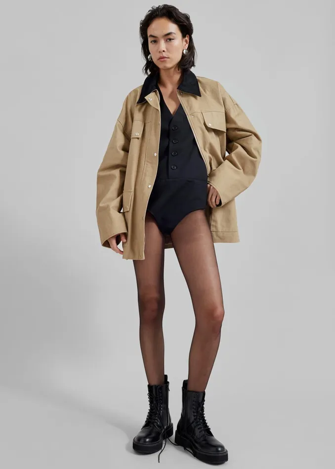 The Frankie Shop Tops Coperni Bodysuit 8211 Black 8211 Women