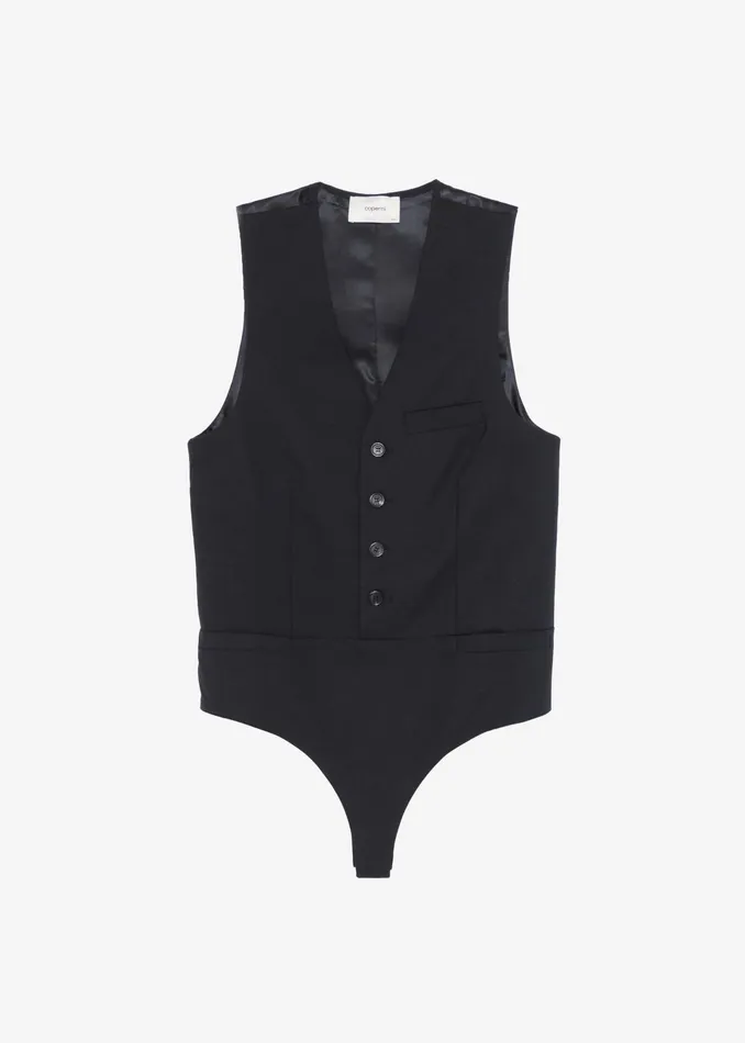 The Frankie Shop Tops Coperni Bodysuit 8211 Black 8211 Women